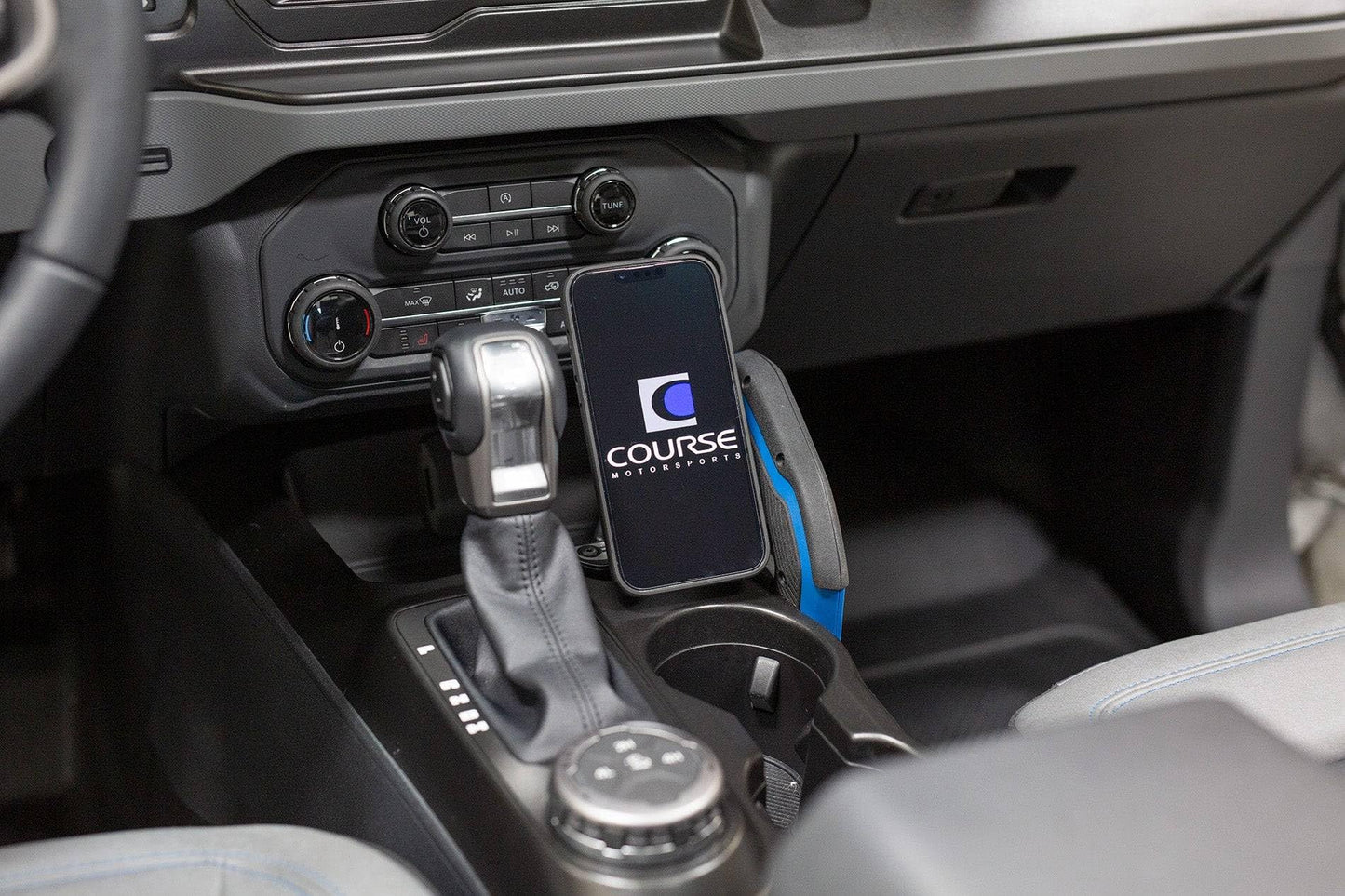 Course Motorsports Direct Fit Phone Mount - Ford Bronco 2021+ - Automatic Transmission only - Left - Magnetic - Standard Magnetic