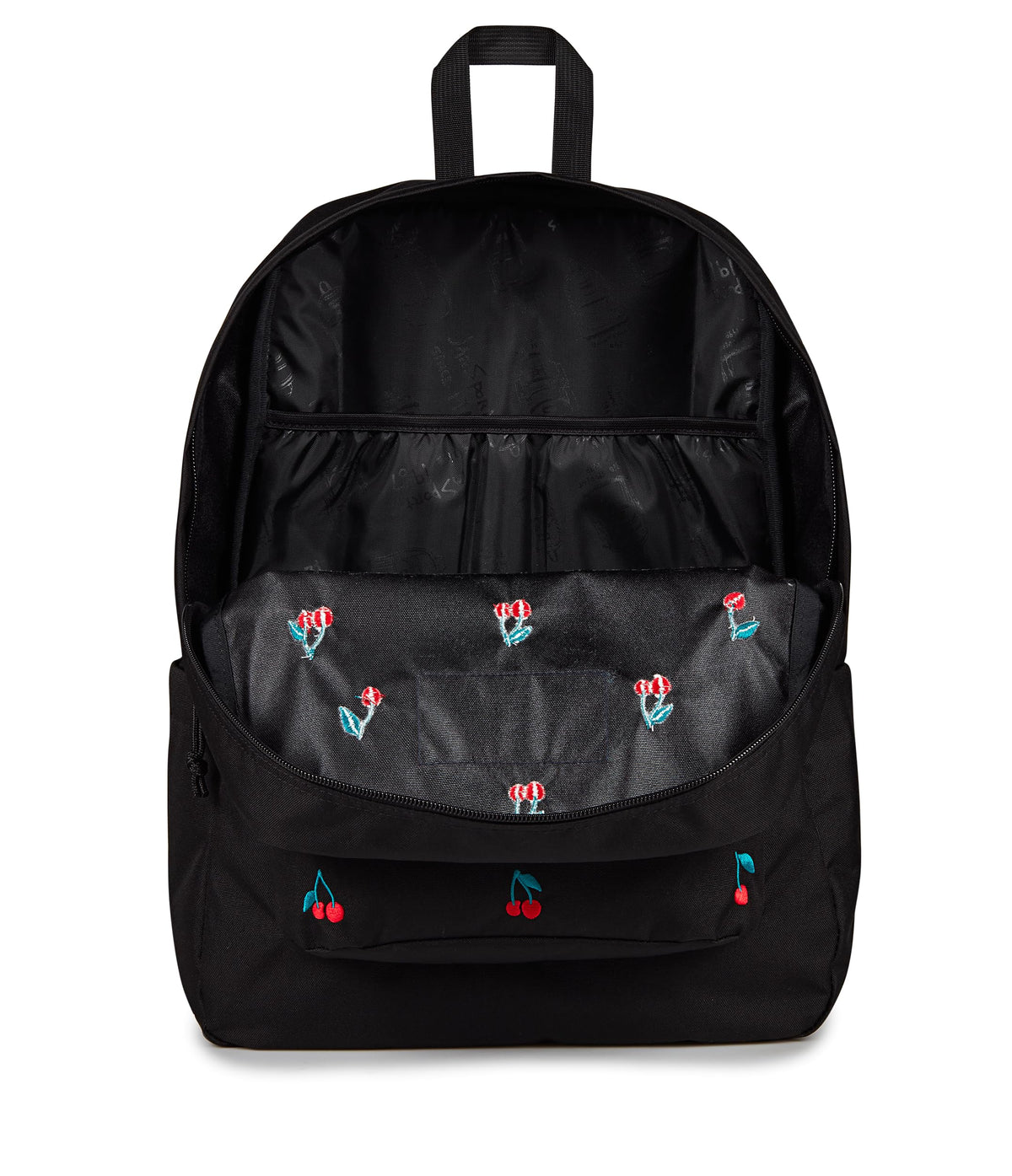 JanSport Superbreak Plus FX Backpack - Work, Travel, or Laptop Bag with Water Bottle Pocket - Surreal Sensations Black