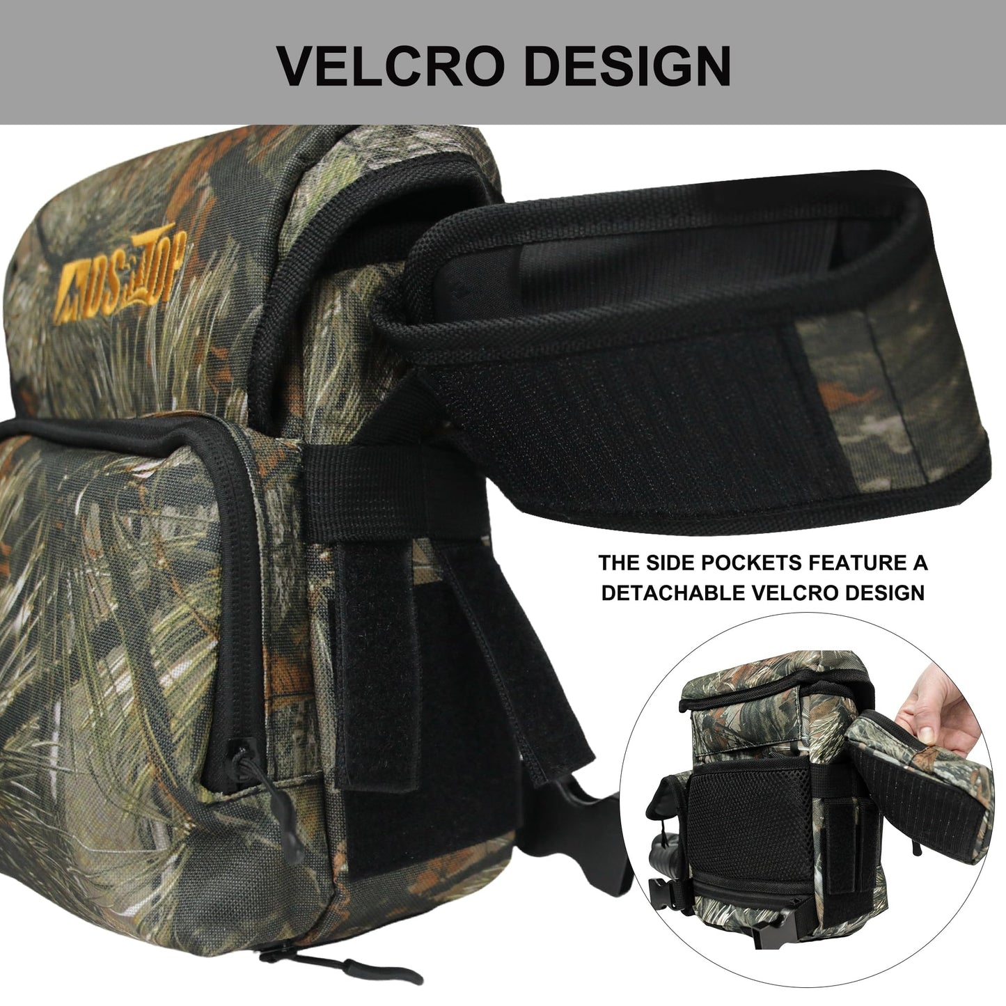 MDSTOP Binocular Harness Chest Pack, Bino Case with Rangefinder Pouch, Bino Harness, Binocular Chest Pack, Bino Bag for Bird