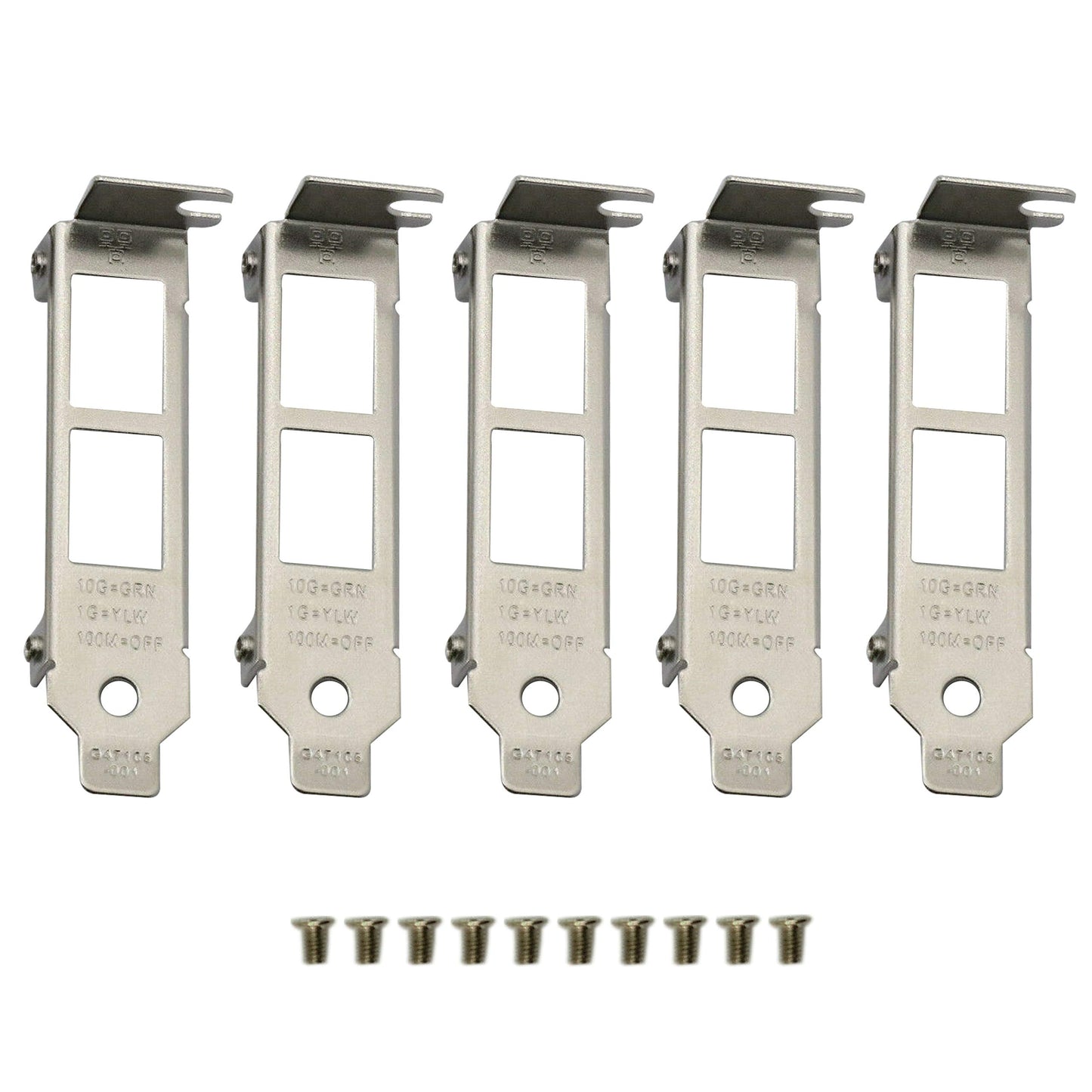 BestParts 5pcs Generic Short Low Profile Brackets for Intel X540-T2 X710-T2L X710AT2 with Screws