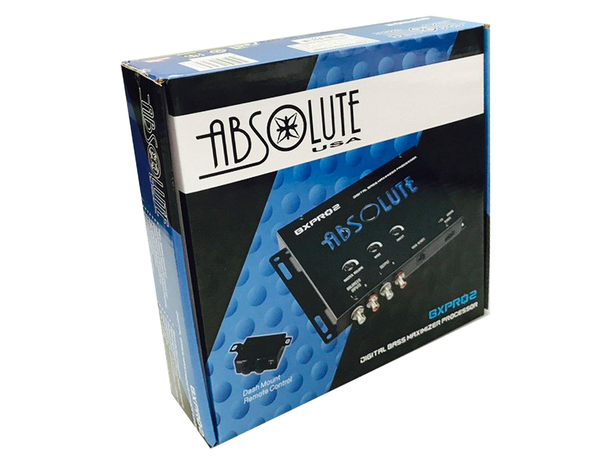 Absolute BXPRO2 Digital Bass Maximizer Processor with Dash Mount Remote
