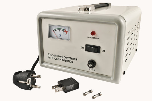 VCT VTD-500 Deluxe Step Up / Down Voltage Transformer Converter for AC 110V / 220V / 240 Volt Worldwide Use - 500 Watt