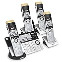 VTech IS8151-4 Super Long Range 4 Handset Cordless Phone for Home with Answering Machine, 2300 ft Range, Call Blocking, Bluetooth, Headset Jack, Power