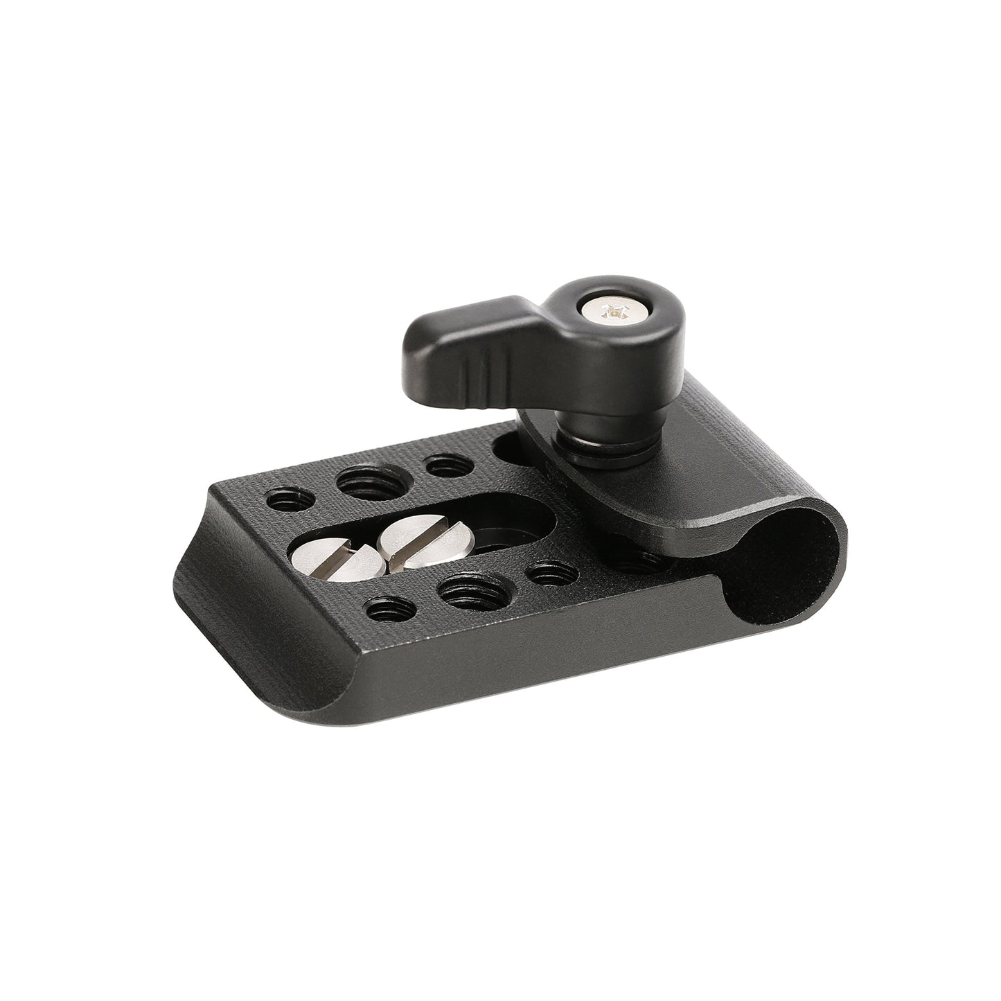 Movo CAB1000 15mm Modular Rod Clamp Adapter - Mounts Cameras, Monitors, Recorders to Rigs with Multiple 1/4" and 3/8" Male/Female Mounting Threads (2