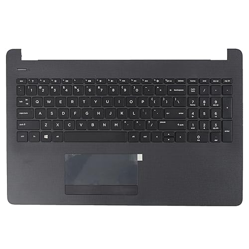 RenBang Tech Replacement for HP 250 255 256 G6 15-BS 15-BW Notebook Upper Case Palmrest Touchpad Keyboard Assembly 929906-001 AP204000E20 Grey