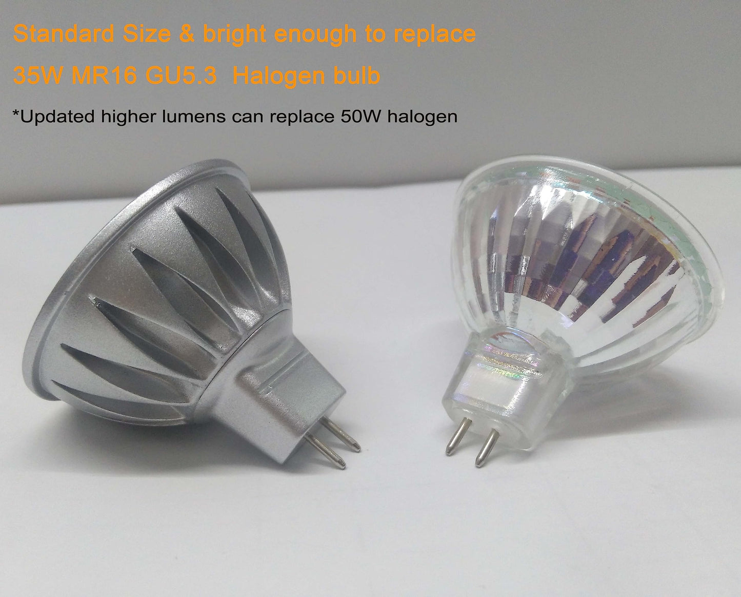 12V MR16 GU5.3 Led Outdoor Landscape Bulbs 5W,2700K Soft Warm White 6Pcs