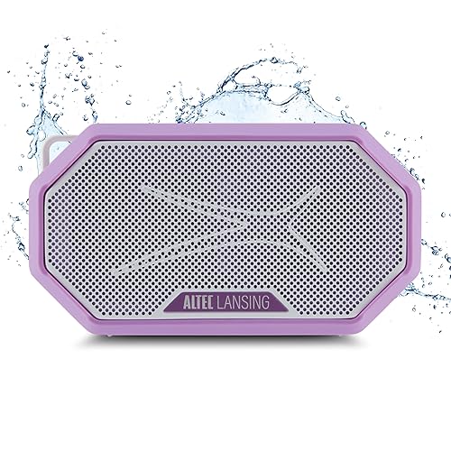 Altec Lansing Portable Bluetooth Speaker HYDRAMINI 2.0, IP67 Waterproof, Portable Speaker, 12h Playtime, Wireless Pairing, USB-C Quick Charge