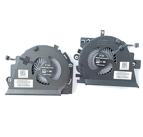 Fleshy Leaf Replacement Cooling Fan CPU+GPU Cooling Fan for HP Zbook 15 G3 15-G3 Series 848251-001 848252-001 DFS2000054R0T FGGT DFS531005PL0T FGGU