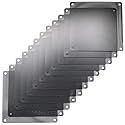 ThreeBulls 12 Pcs 140mm PVC Black PC Cooler Fan Dust Filter Dustproof Case Cover Computer Mesh