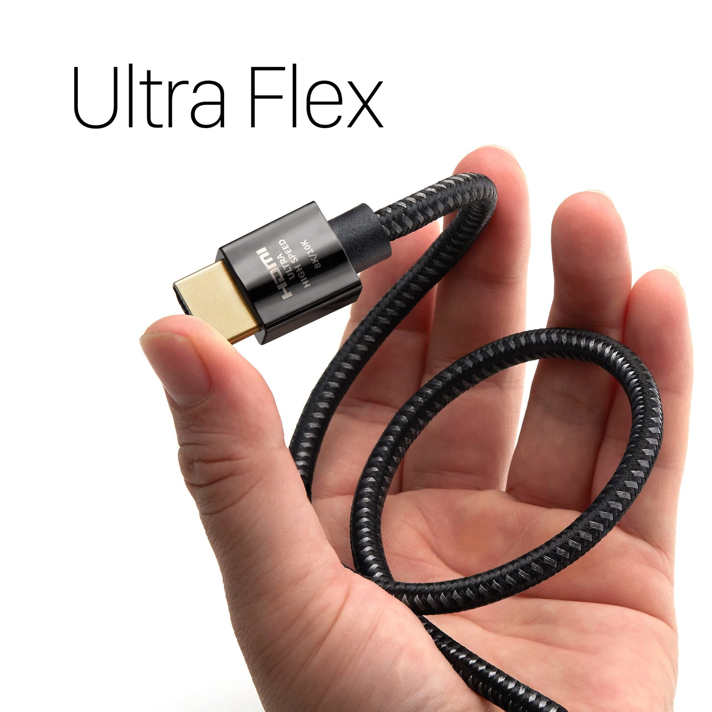 Zeskit X-Tech 48Gbps Ultra High Speed HDMI Cable 6.5ft, 8K60 4K120 144Hz eARC HDR HDCP 2.2 2.3 Compatible with Dolby Vision Apple TV 4K Roku Sony LG