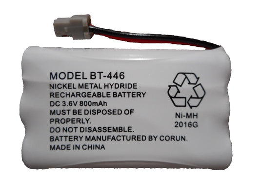 BT446 BT-446 BBTY0503001 BT-1004 BT-1005 GE-TL26402 BT-504 CPH-488B Rechargeable Cordless Telephone Battery DC 3.6V 800mAh Manufactured by Corun
