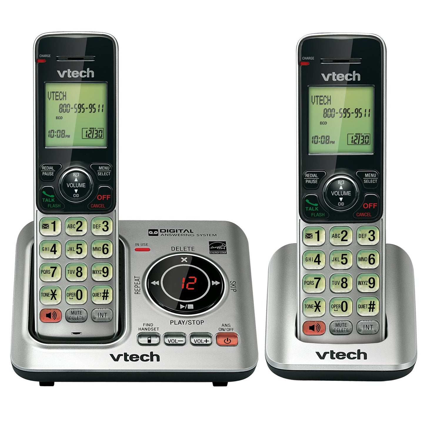 VTech VTCS6629-2 Dect_6.0 2-Handset Landline Telephone
