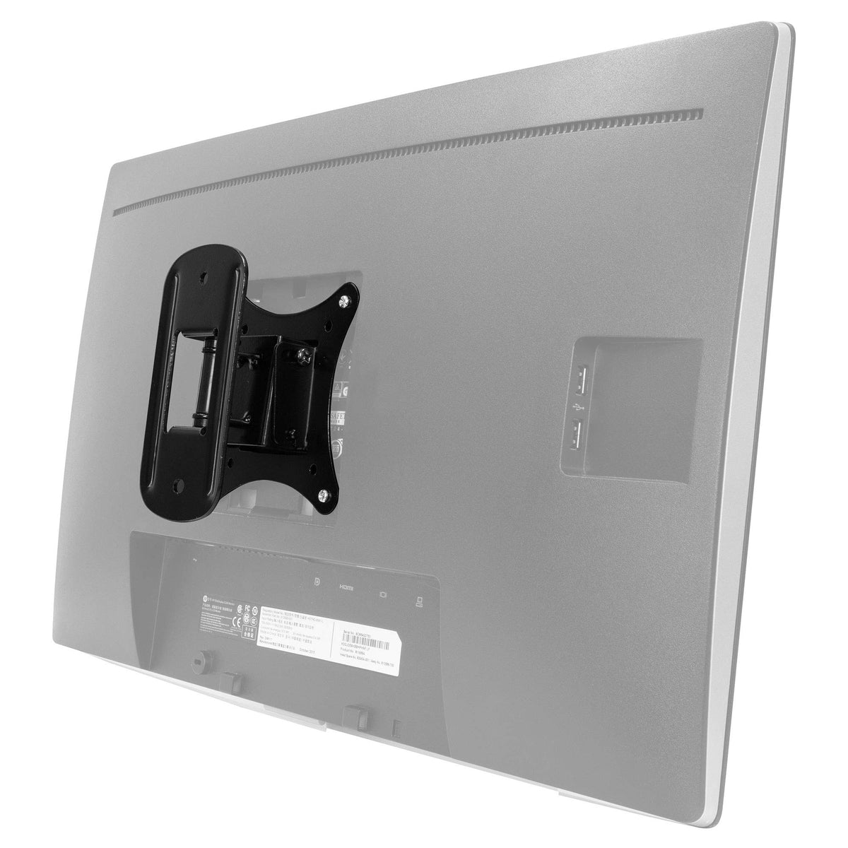 Mount-It! Small TV Wall Mount 19-32 in, Fits 24 in TVs, Tilt Swivel, 44 lb
