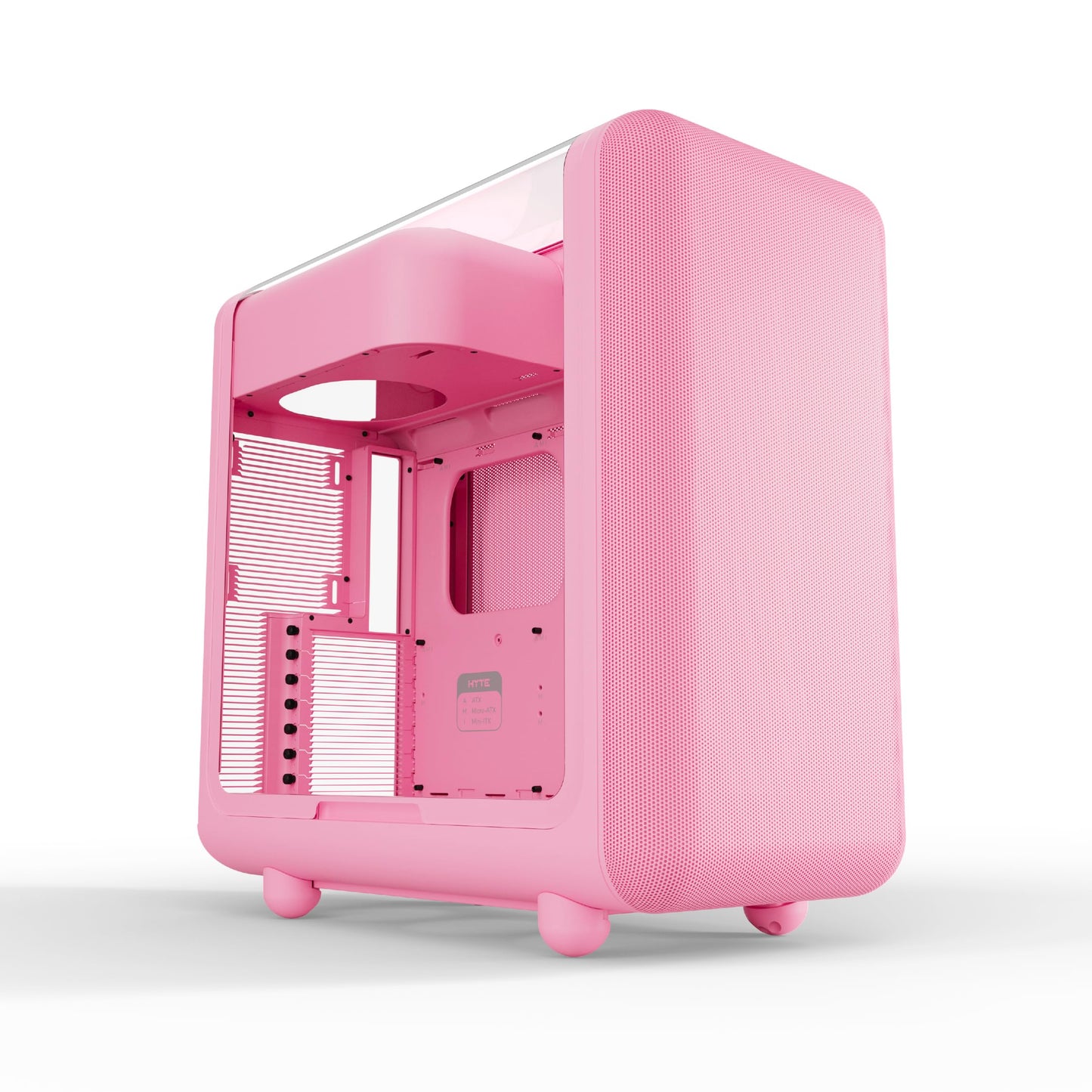 HYTE X50 - Modern Performance ATX Mid-Tower Gaming PC Case - Optimized High Airflow Chassis - Thick, Curved, Laminated Acoustic Glass - Micro Mesh