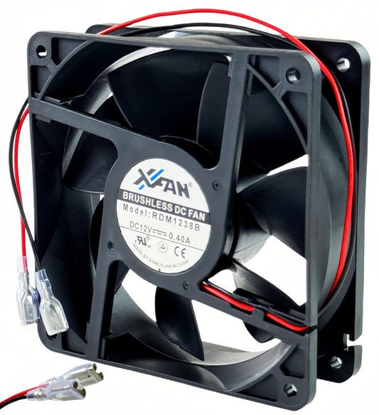 for RDM1238B Chassis Cooling Fan DC12V 0.40A 120mm 12038 120×120×38mm 2 Wire Brushless Inverter Cooling Fan
