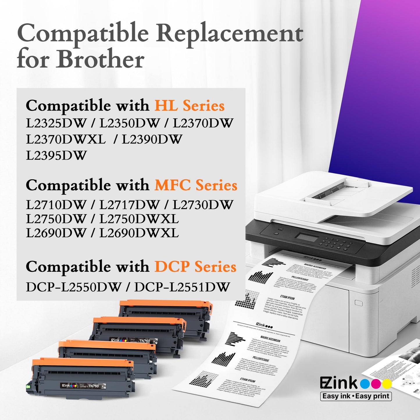 TN760 Toner for Brother Printer TN-760 TN 760 TN-760 TN730 TN-730 TN-730