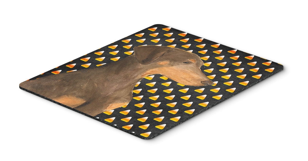 Caroline's Treasures SS4272MP "Doberman Candy Corn Halloween Portrait Mouse Pad, Hot Pad or Trivet" for Home Office Gaming Working Computers Laptop