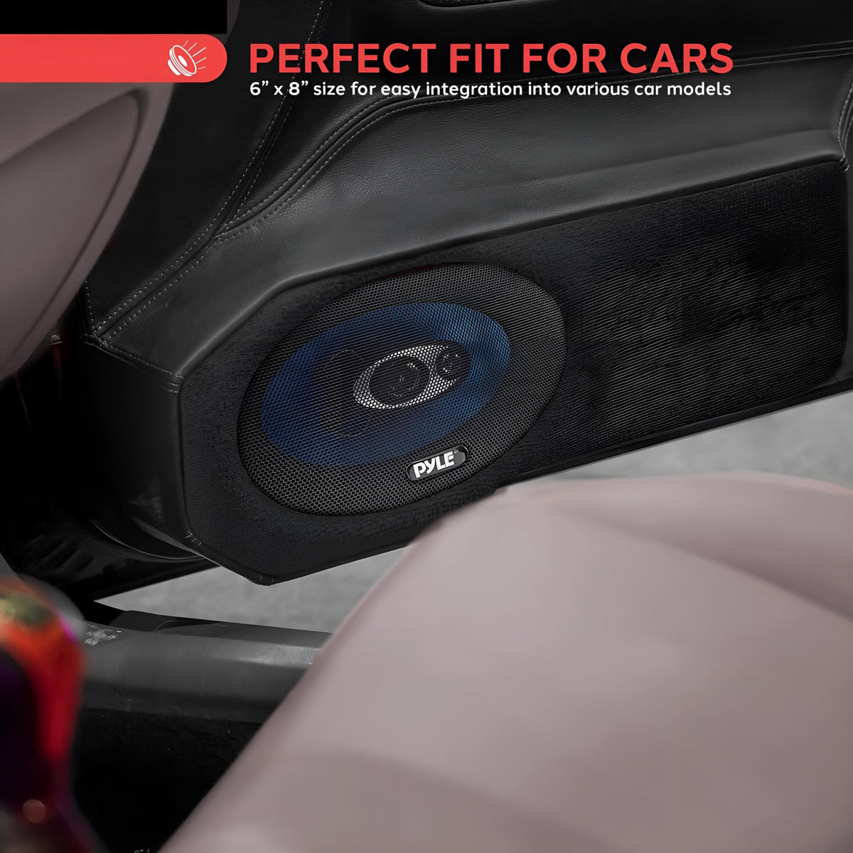 Pyle 6" x 9" Car Sound Speaker (Pair) - Upgraded Blue Poly Injection Cone 4-Way 400 Watts w/ Non-fatiguing Butyl Rubber Surround 50-20Khz Frequency Response 4 Ohm & 1.25" ASV Voice Coil PL6984BL Blue
