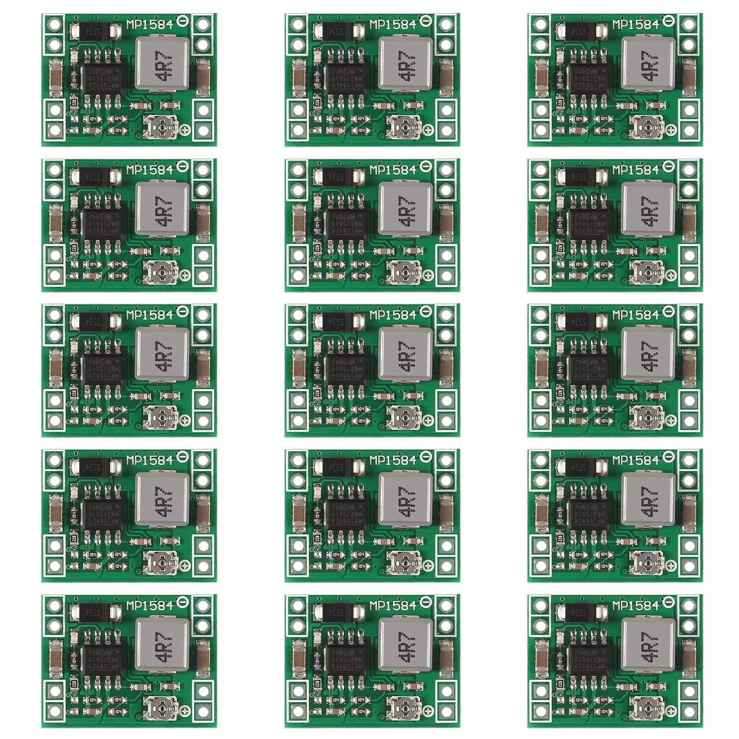 15PCS 12-24V to 5V 3A DC-DC Step Down Power Supply Module MP1584EN Adjustable Buck Converter