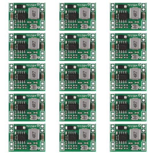 15PCS 12-24V to 5V 3A DC-DC Step Down Power Supply Module MP1584EN Adjustable Buck Converter