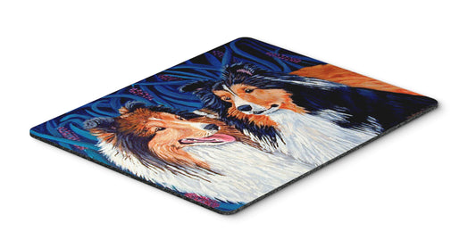 Caroline's Treasures 7508MP Sheltie Mouse Pad, Hot Pad or Trivet for Home Office Gaming Working Computers Laptop Mouse Mat,Washable Large Mousepad