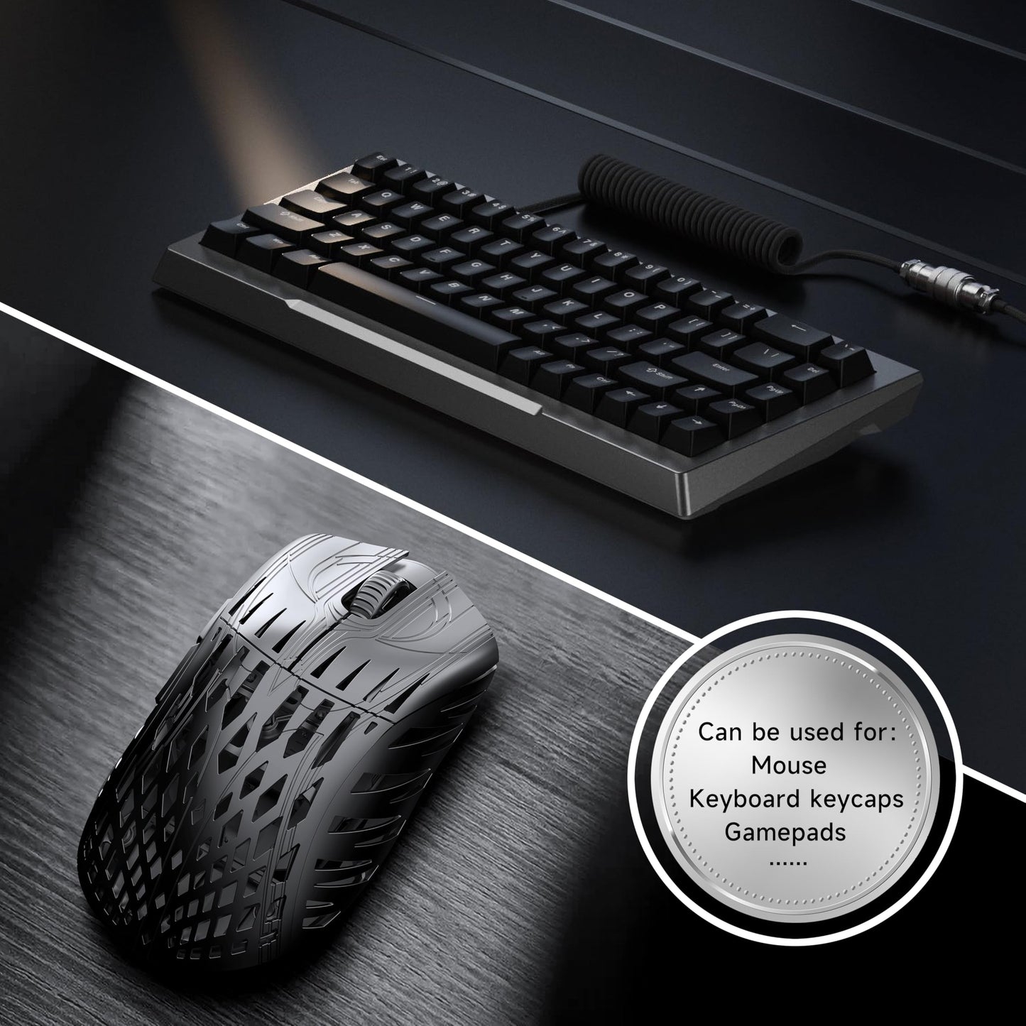Pwnage Ultra Grip Pre-Cut Anti-Slip Grip Tape - Universal Phone Keyboard & Mouse Grip Enhancer, 0.5mm Ultra-Thin, Sweat-Absorbing, Pre-Laminated
