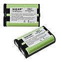 HQRP 2-Pack Phone Battery Compatible with Panasonic KX-TG6054B, KX-TG6071, KX-TG6071M, KX-TG6072, KX-TG6072B, KX-TG6072C Cordless Telephone