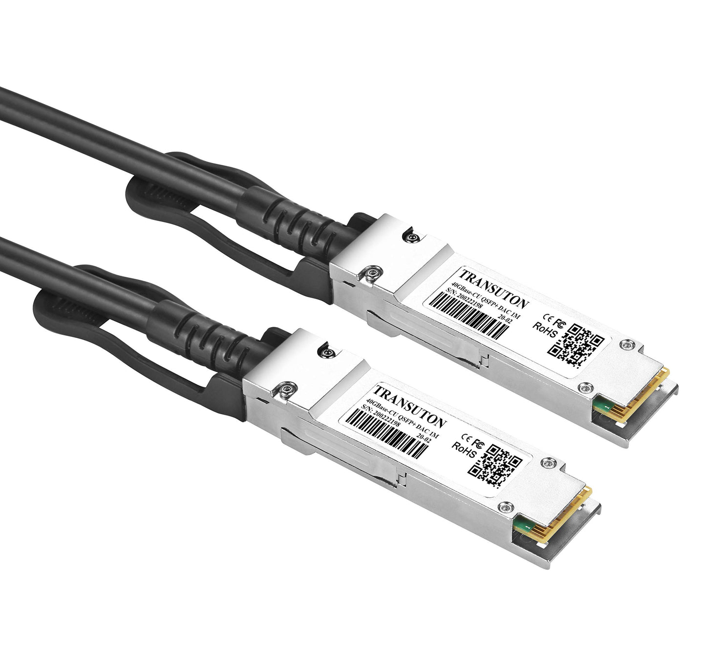Chuangsuton 40G QSFP+ DAC Passive Cable - 40GBASE-CR4 Passive Direct Attach Copper Twinax QSFP+ Cable for Arista CAB-Q-Q-1M Compatible, 40GBe Ethernet