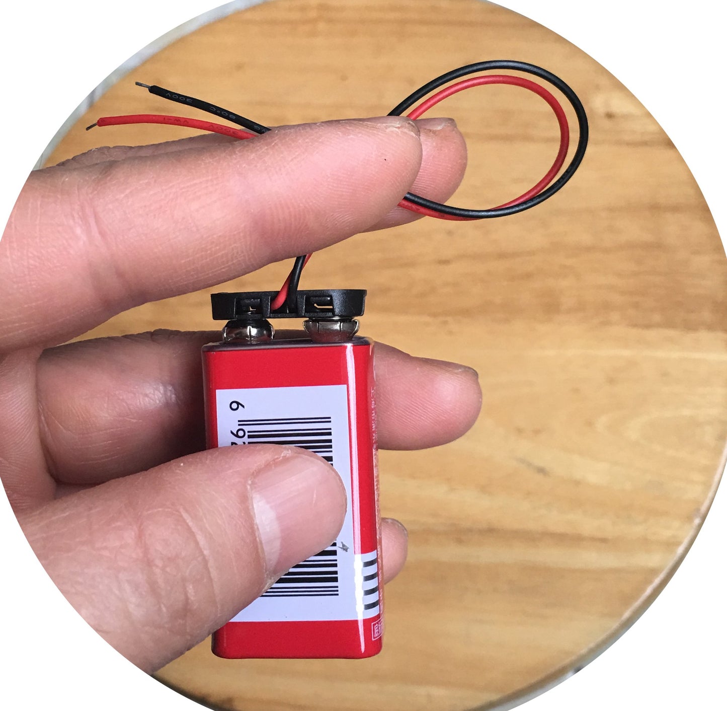 LAMPVPATH (Pack of 5) T-Type 9V Battery Connector, 9 Volt Battery Clip, 9V Battery Clip Connector with Wire and Hard Buckle Plastic Housing