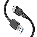 Reallycare Micro B Cable, USB 3.0 A Male to Micro USB 3.0 Sync Cord,Data Wire for Toshiba,Seagate,Samsung,WD, My Passport and More External Hard