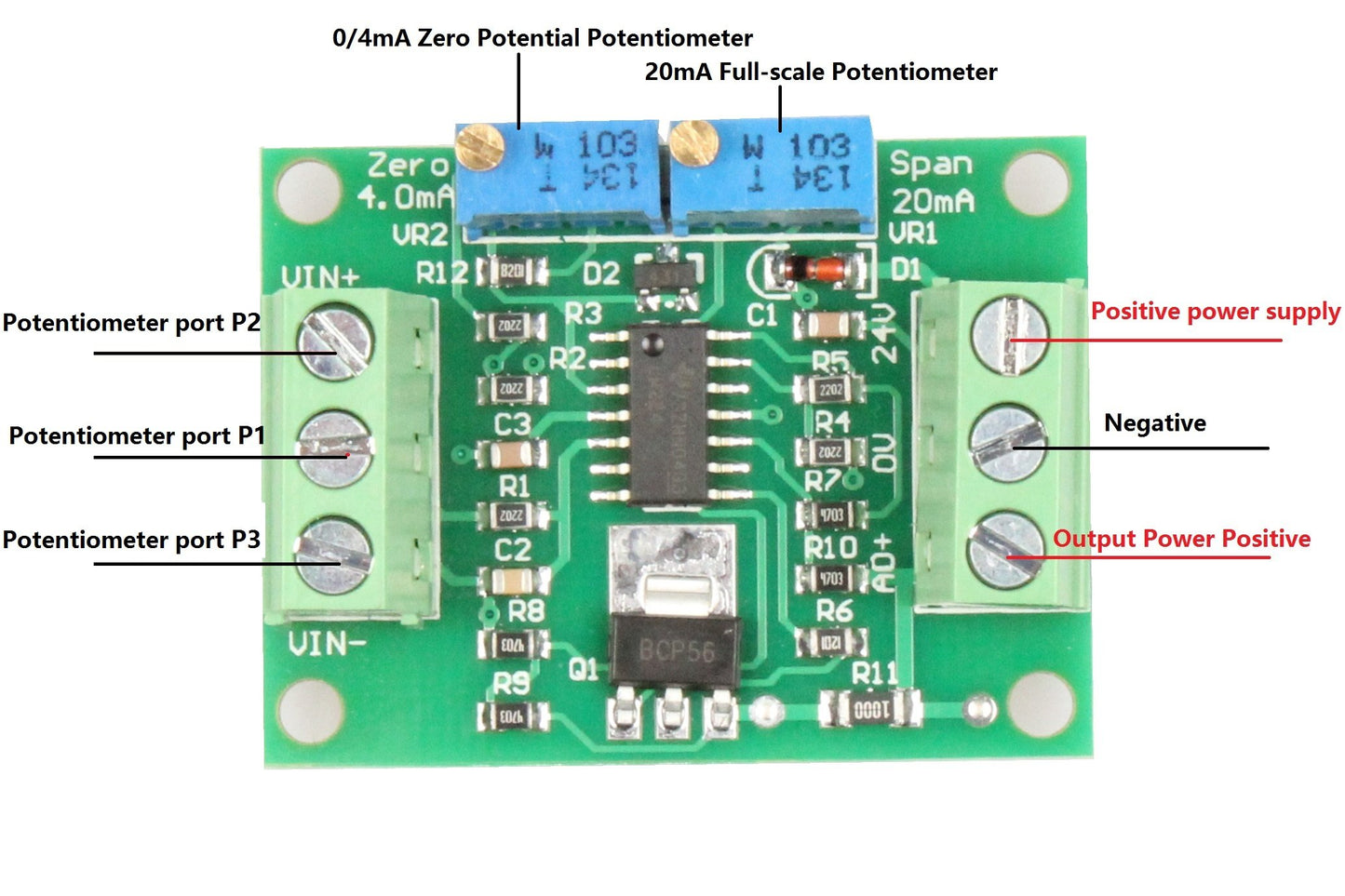 NOYITO Voltage to Current Module 0-2.5V to 0-20mA