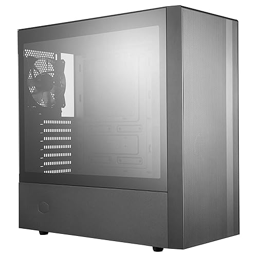 Cooler Master MasterBox NR600 ATX Mid-Tower with Front Mesh Ventilation, Minimal Design, Tempered Glass Side Panel and Single Headset Jack