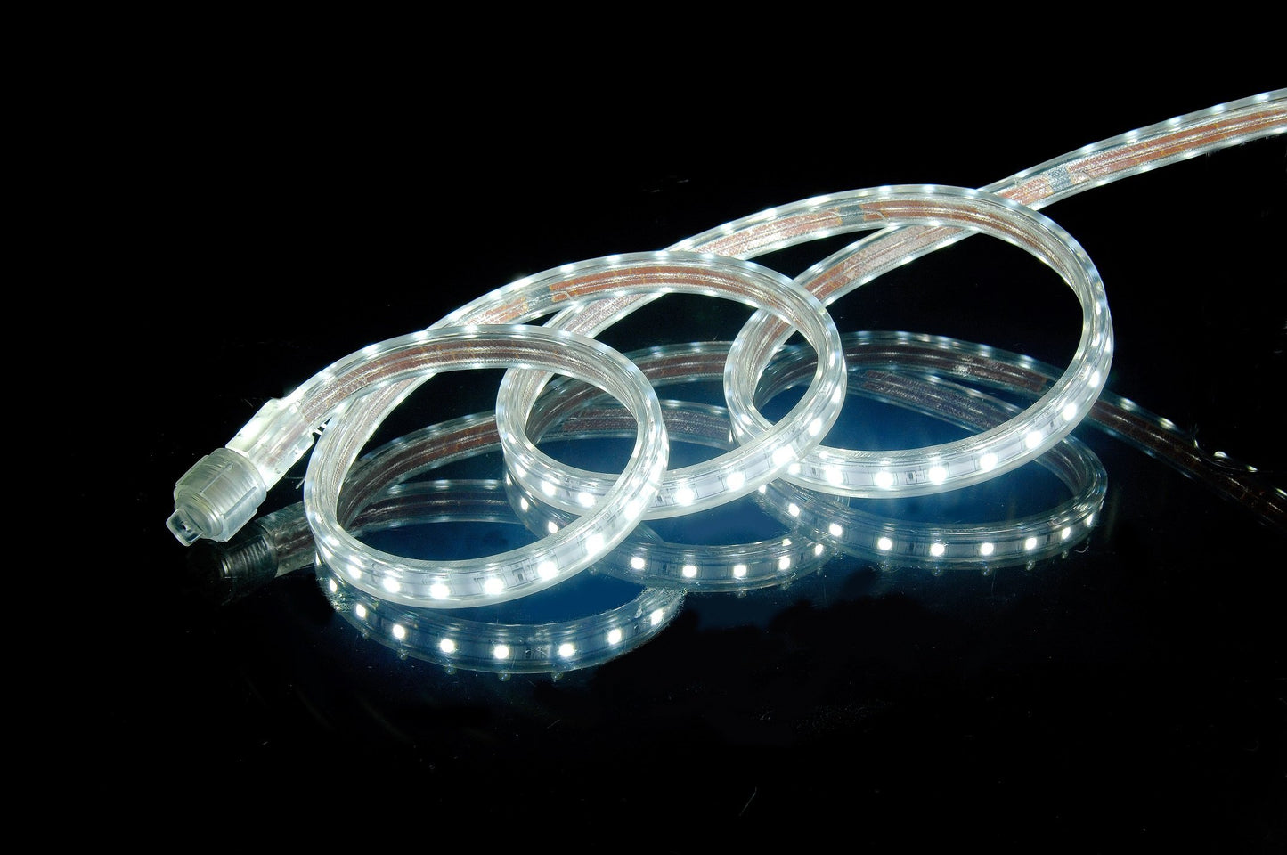 CBconcept UL Listed, 50 Feet, Super Bright 13500 Lumen, 6000K Pure White, Dimmable, 110-120V AC Flexible Flat LED Strip Rope Light, 930 Units 5050 SMD