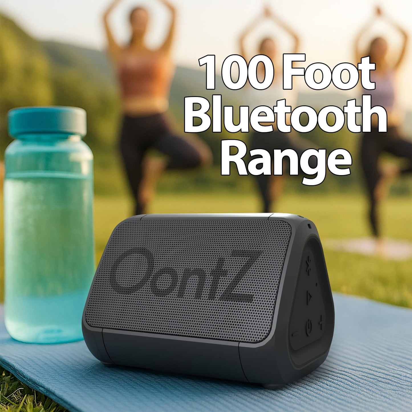OontZ Solo Portable Bluetooth Speaker - Ultra Portable, 14 Hours of Playtime, 100ft Wireless Range, Waterproof, Budget-Friendly Speaker for Travel