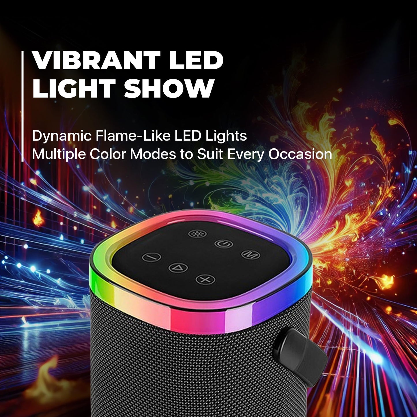Proscan Elite Light Up Bluetooth Speaker - Small Portable Speaker with Lights | Portable Wireless Speakers | Outdoor Speakers