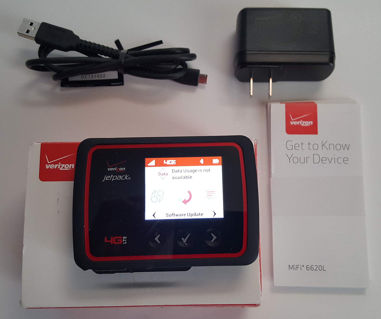 Verizon Jetpack MiFi 6620L - 4G LTE - LTE Band 13/4 (700/1700 MHz), CDMA/1xEVDO Rev. A (800/1900 MHz); Global Network: EDGE/GSM (850/900/1800/1900)