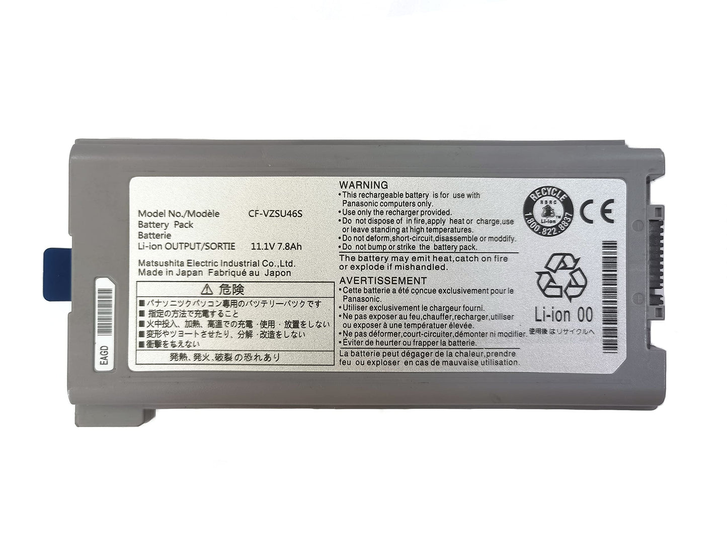 7xinbox 10.65V 87Wh 7800mAh CF-VZSU46S Replacement Battery Compatible with Panasonic Toughbook CF-30 CF-31 CF-53 Laptop CF-VZSU46AU CF-VZSU71U CF