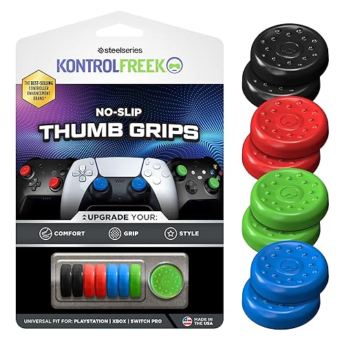 KontrolFreek No-Slip Thumb Grips | Universal Edition for Nintendo Switch Pro, PlayStation 4 (PS4), PlayStation 5 (PS5), Xbox One & Xbox Series X