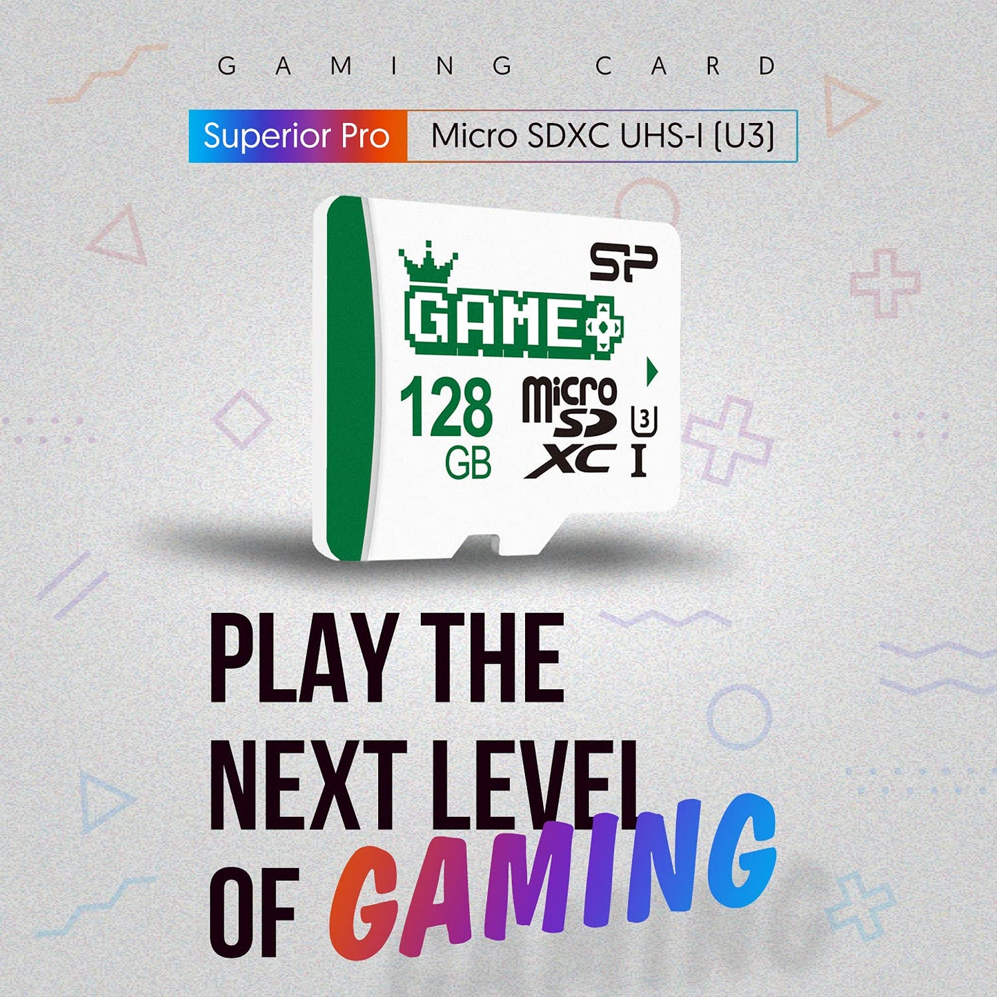 Silicon Power 128GB SDXC Micro SD Card Gaming Memory Card with Adapter Compatible with Nintendo-Switch