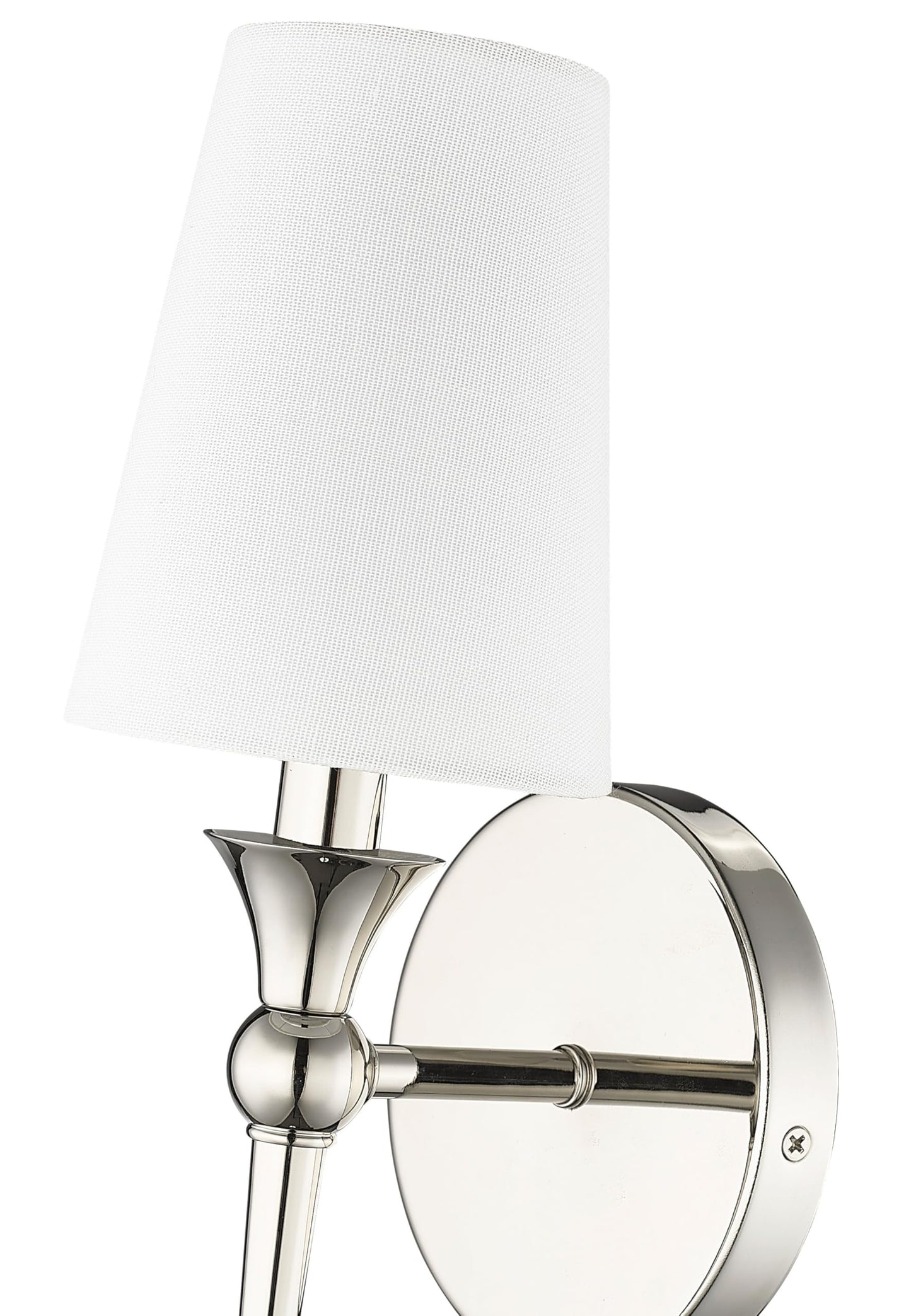 ML Lighting 17101-PN 1-Light Wall Sconce in Polished Nickel Finish