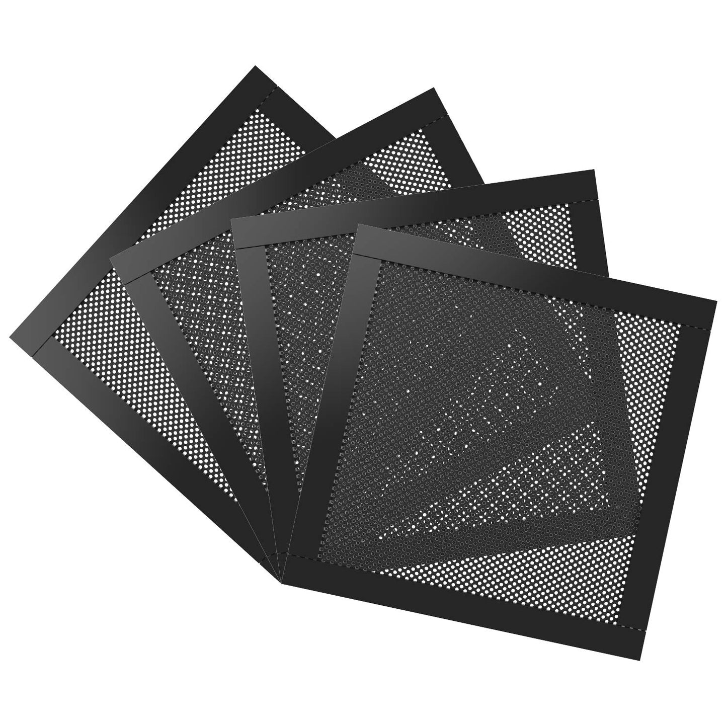 MoKo 140mm Dust Filter for Computer Cooler Fan, [4 Pack] Magnetic Frame PC Fan Dust Mesh PC Cooler Filter Dustproof PVC Cover Computer Fan Grills