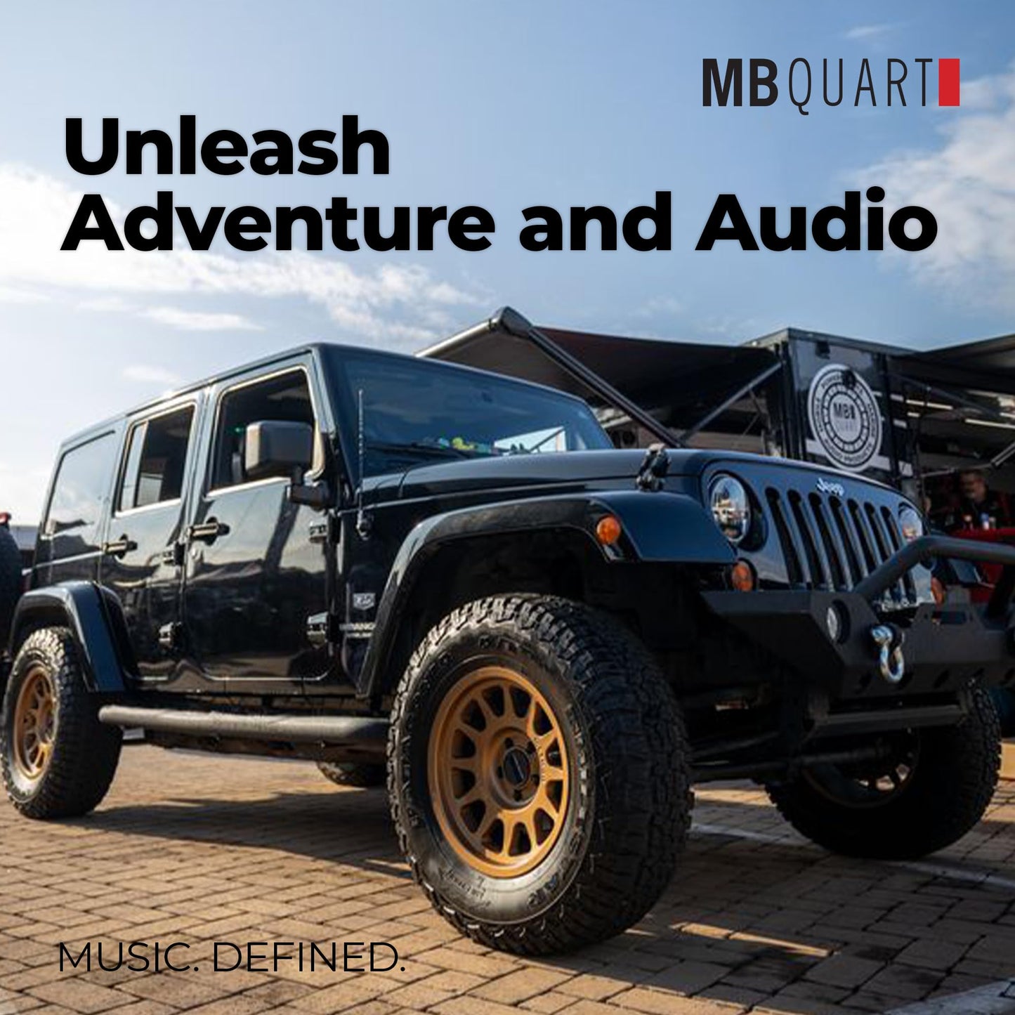 MB Quart 6x9 Inch Rear Speaker Soundbar Mounting Kit for Jeep Wrangler JL 2018-2023 and Jeep Gladiator JT 2020-2023, Requires 6x9" Speakers