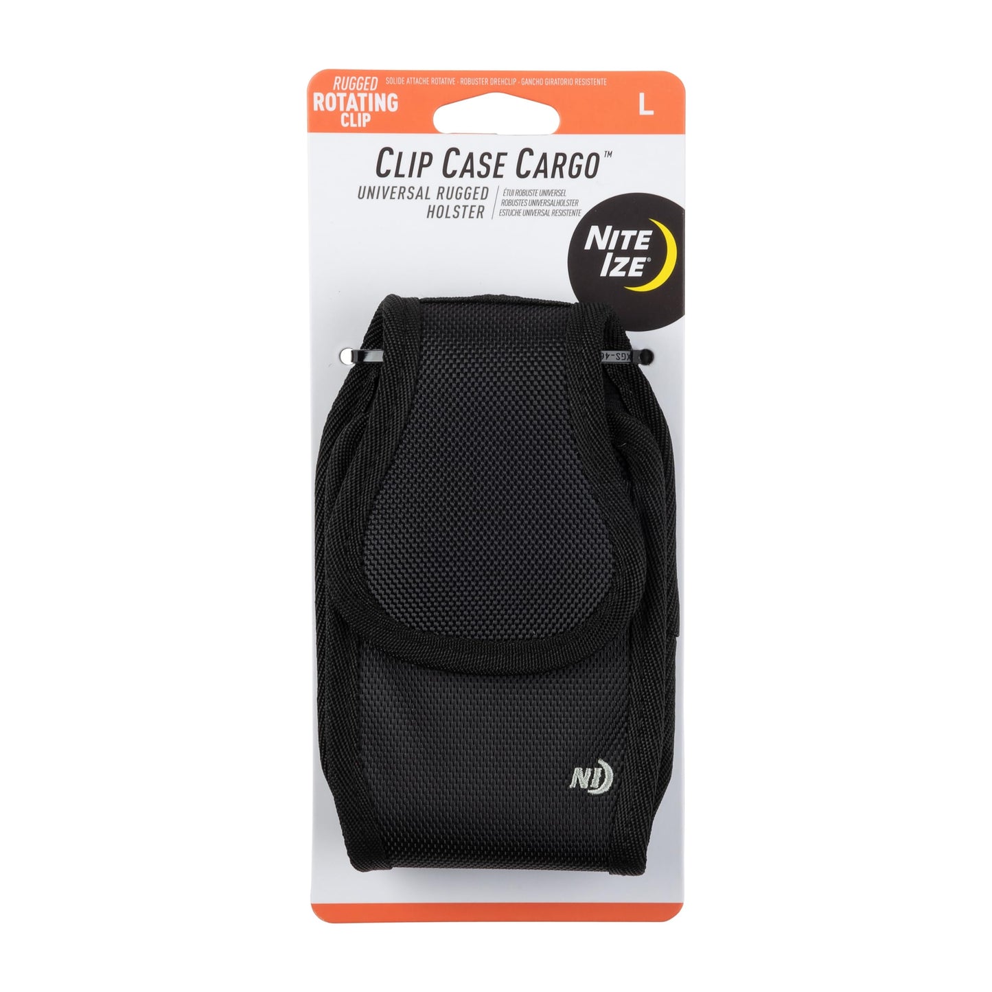Nite Ize Clip Case Executive Leather Phone Holster - Premium Protective, Clippable Phone Holder for Your Belt Or Waistband - XX Large - Black