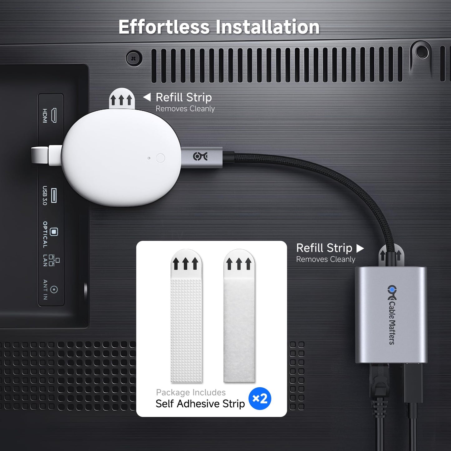Cable Matters USB C to Ethernet Adapter with Charging, 1 Gigabit Ethernet