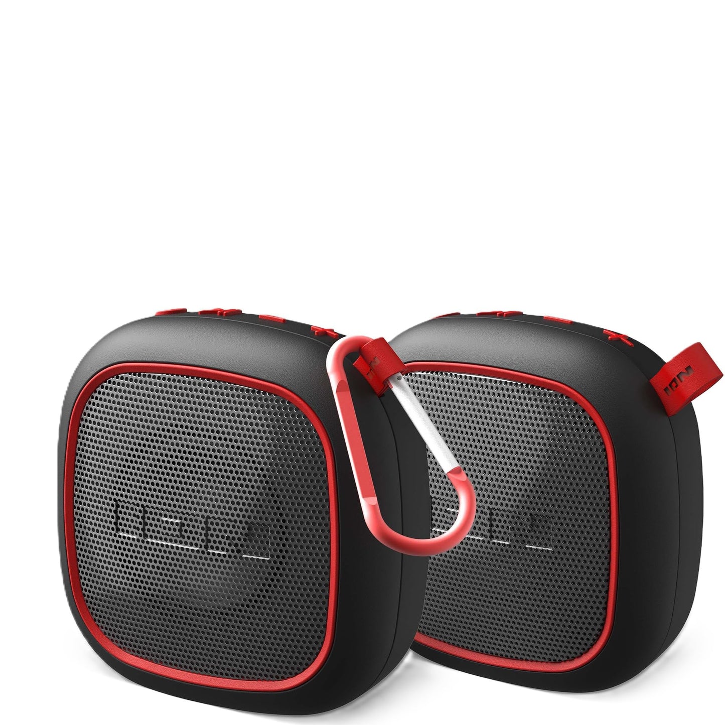 2-Pack ION Audio Magnet Rocker Wireless Bluetooth Speaker with Magnetic Back Mount Built-in