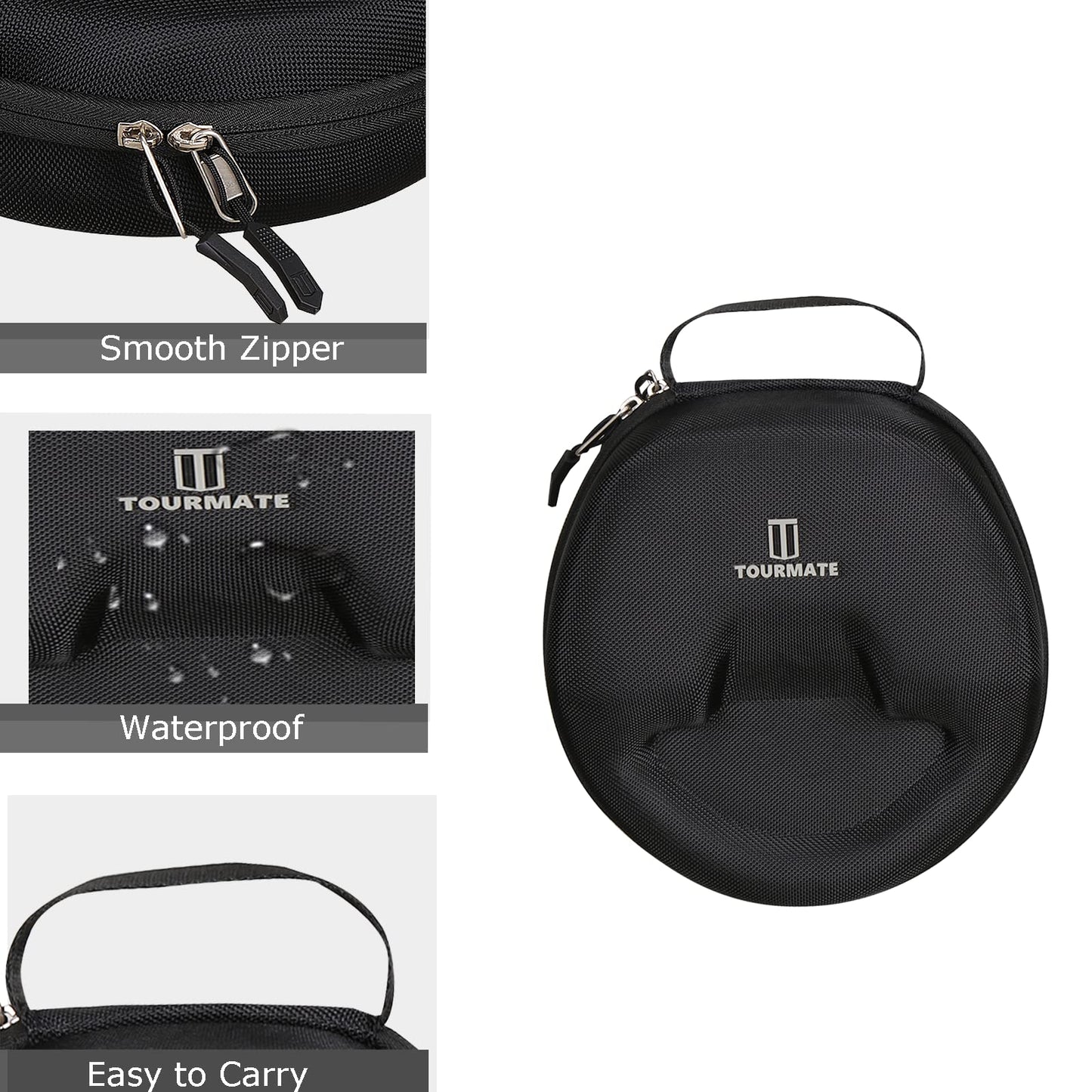 Hard Travel Case for Logitech Zone Vibe 100/125 Wireless Ear Headphones, Protective Carrying Storage Case - Tourmate?only case?
