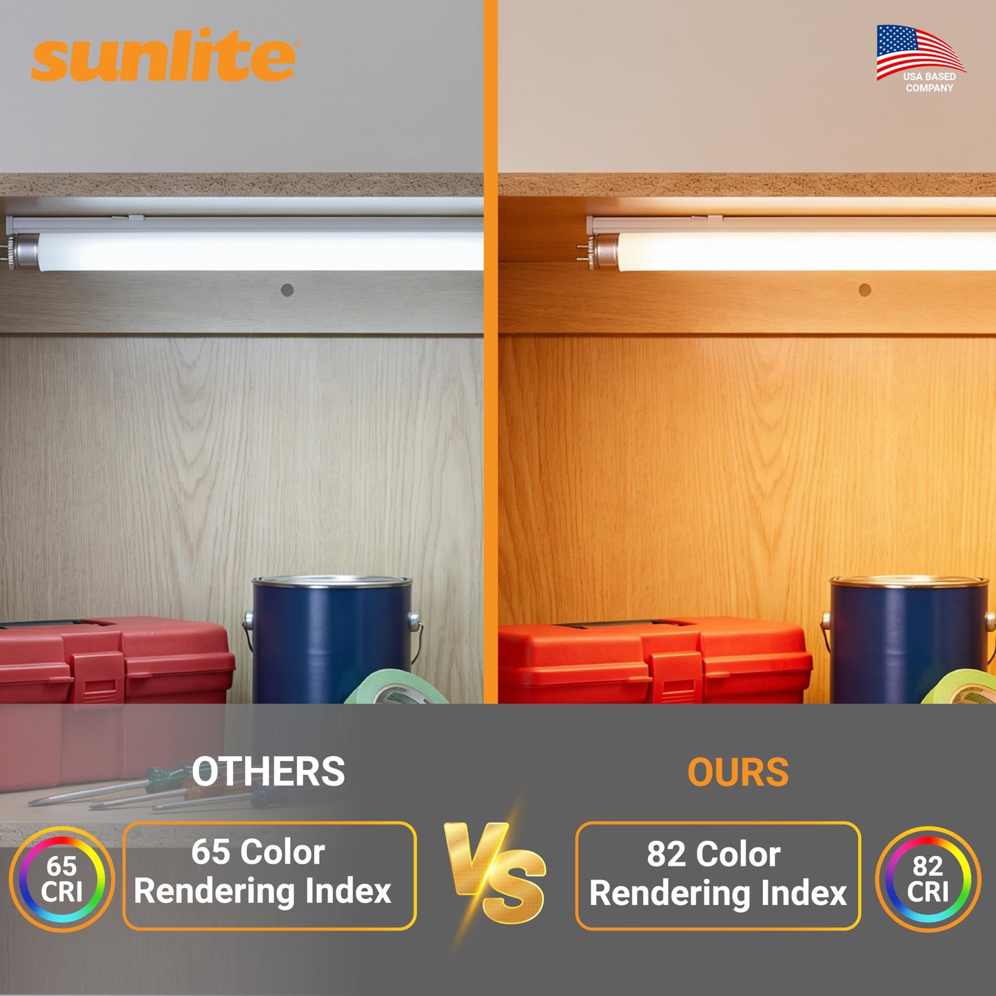 Sunlite 30305 F14T5/835 2 Foot T5 Linear Fluorescent Lamp, 14 Watts, 1200 Lumens, 3500K Neutral White, Miniature G5 Bi-Pin Base, ROHS Compliant, High