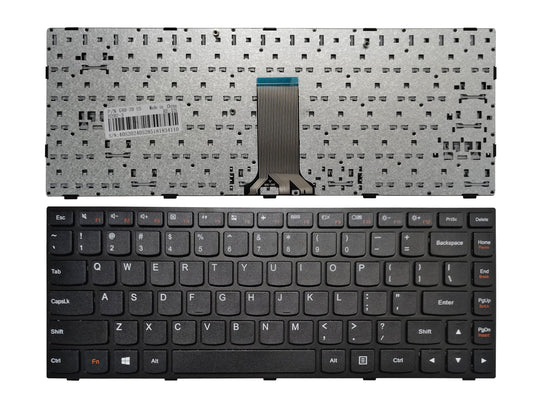 Laptop Replacement Keyboard Fit Lenovo IdeaPad G40-30 G40-45 G40-70 G40-80 G41-35 Flex 2-14D US Layout (Black Frame)