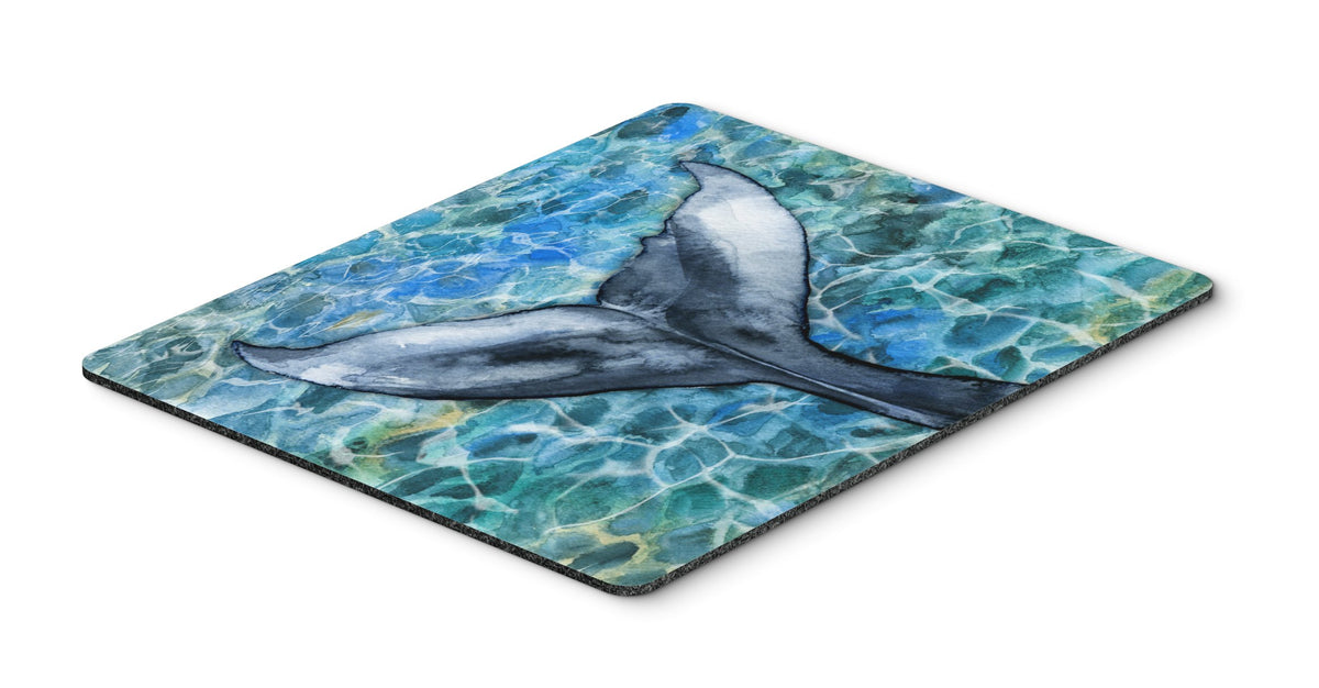 Caroline's Treasures BB5337MP Whale Tail Mouse Pad, Hot Pad or Trivet for Home Office Gaming Working Computers Laptop Mouse Mat,Washable Large