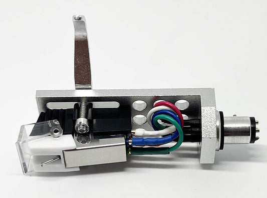 Cartridge and Stylus, Conical needle and Silver Headshell with mounting bolts for SONY PS4300, PS3300, PS1150, PS1350, PS1800, PS11, PS212, PS2250